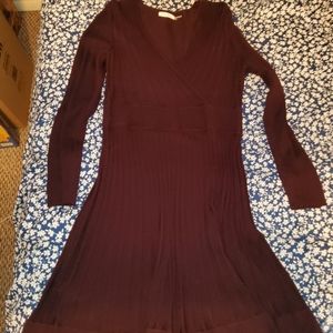 Calvin Klein Purple Sweater Dress